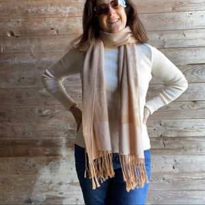 Gold pashmina scarf